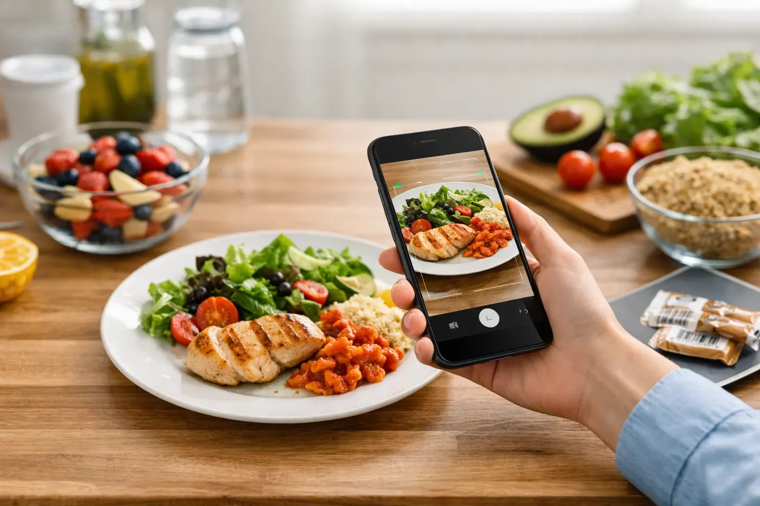 Иллюстрация статьи Calorie Bank Credit о теме 7 лучших ИИ‑сканеров еды, которые стоит использовать