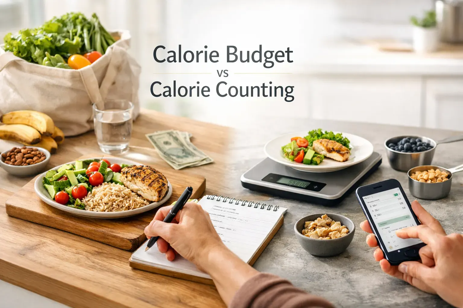 صورة توضيحية لمقال Calorie Bank Credit حول ميزانية السعرات مقابل عدّ السعرات