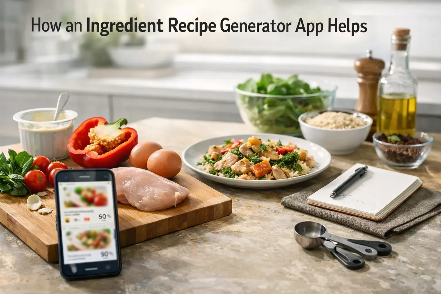 Illustration d'article Calorie Bank Credit sur Comment une application de recettes par ingrédients aide