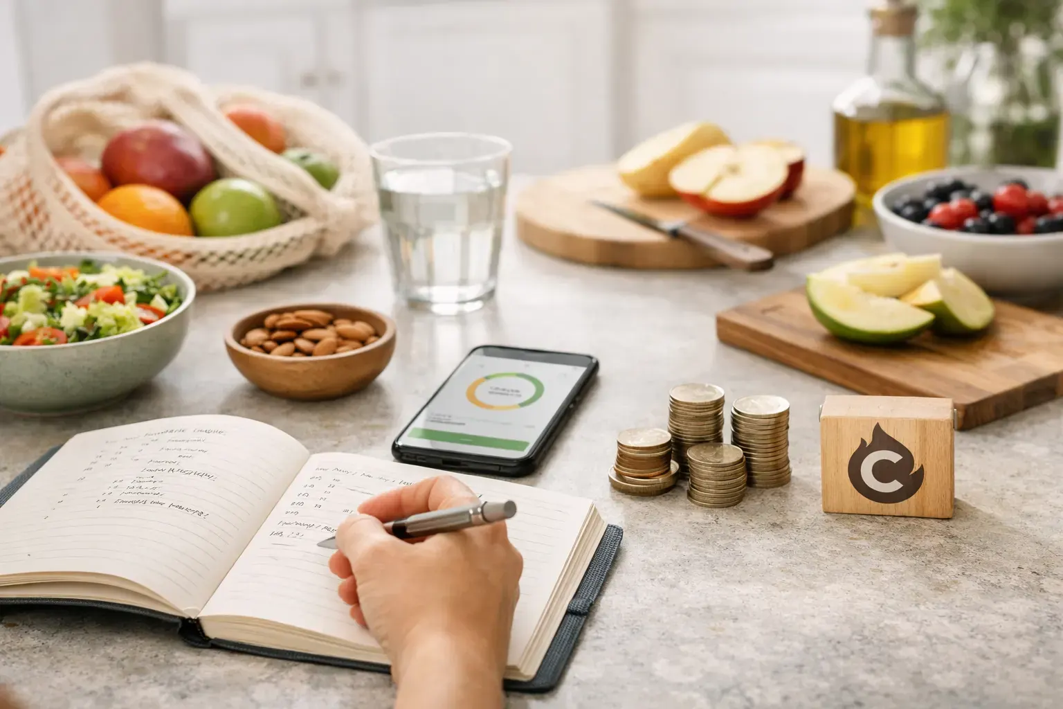 Illustration zum Calorie Bank Credit Artikel über Kalorienbudget: Was es ist und wie es funktioniert